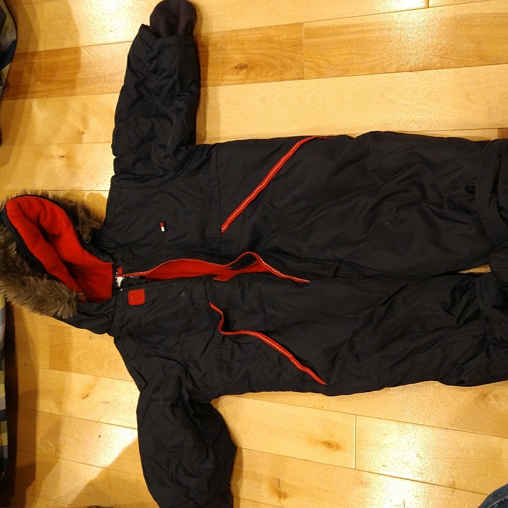 6-12m Tommy Hilfiger snowsuit navy unisex warm